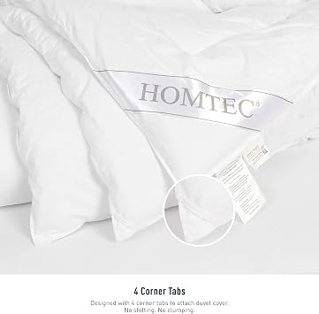 Twin Duvet Insert + Queen White Pillowcase Set