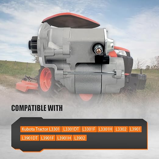 Motor de Arranque TC620-16800 12V 9T 1.4Kw Compatible Kubota miniatura 3