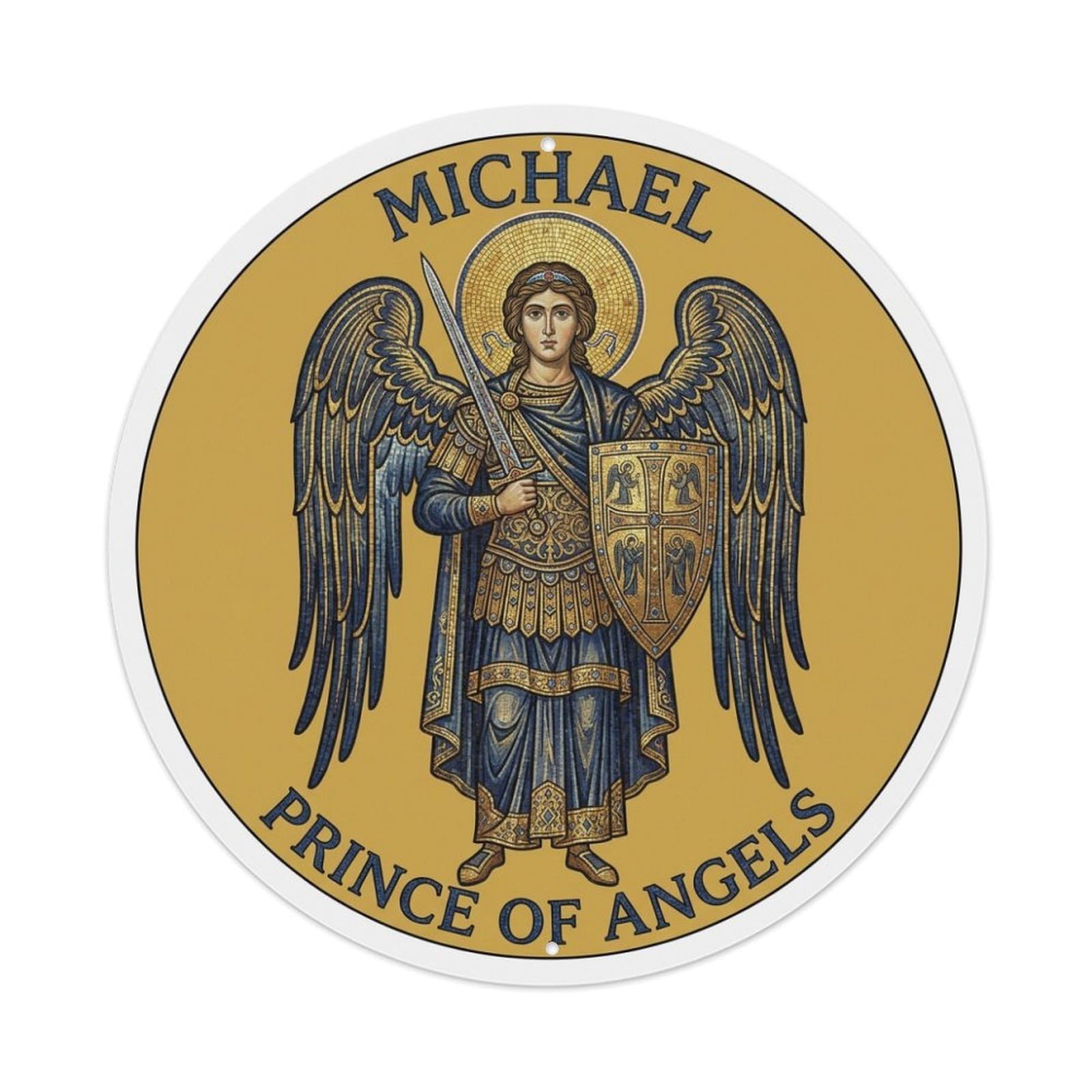 Prince of Angels St Michael Archangel Faith Metal Tin Sign