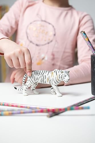 Miniatura 2 de Papo - Pintada a mano - Figura - Reino de animales salvajes - Tigre blanco -50045 - Coleccionable - Para niños - Adecuado para niños y niñas - a