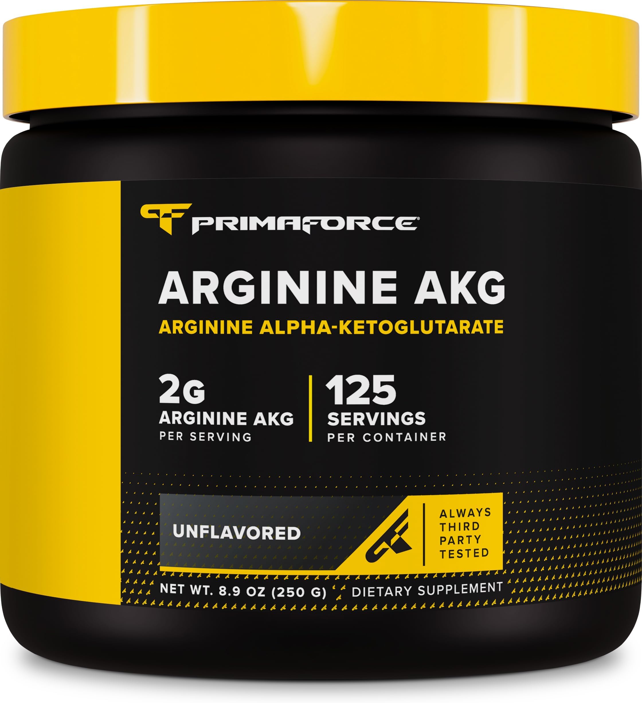 PrimaForce Arginine AKG Powder (250 Grams) 125 Servings, Gluten Free