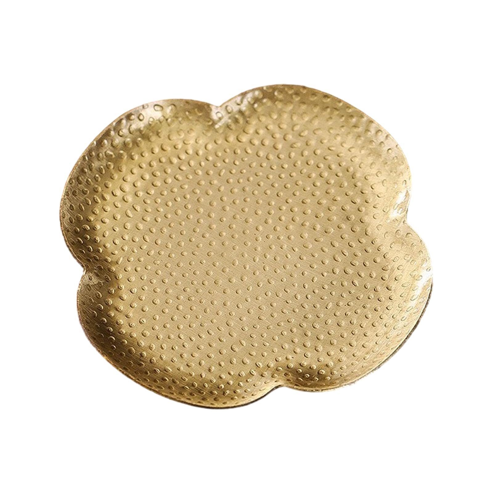 Coasters Heat Insulation Pad Cup Pad Brass Texture Suitable for Teas Enthusiasts Present Home and Use Brass Hammered Coasters