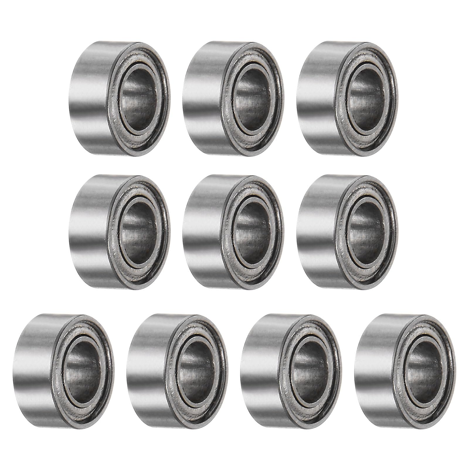 uxcell 10pcs MR63ZZ Deep Groove Ball Bearings 3x6x2.5mm Chrome Steel Miniature Bearing Double Shielded Precision Bearings, P6 (ABEC 3)