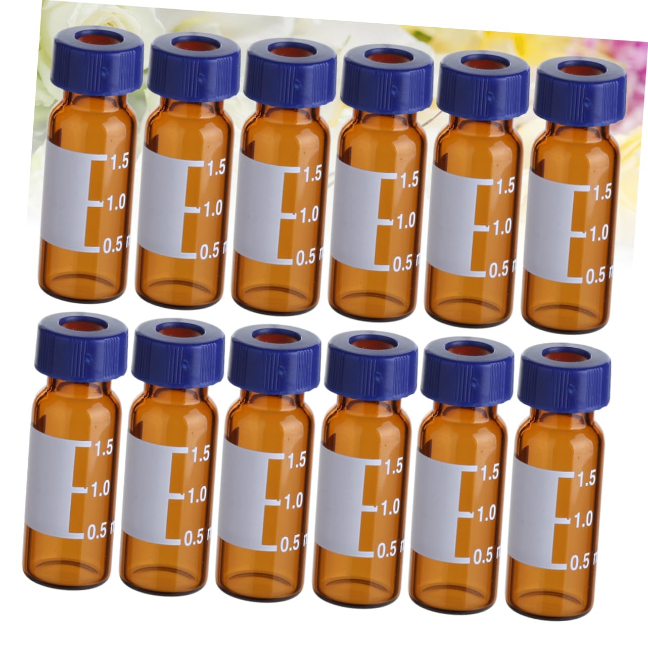 TOPBATHY 3 Sätze Phiole Probenfläschchen Kleine Flaschen Chromatographie Probenflasche Bernstein Vorratsflaschen Probenglasflaschen Braune Flaschen Mit Schraubverschluss 100 Stücke * 3