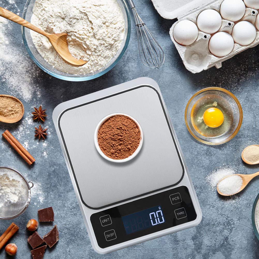 Cyfrowa waga kuchenna, elektroniczna waga Elektroniczna waga kuchenna Wagi kuchenne Cyfrowa waga Abs ze stali nierdzewnej do ważenia w kuchni Double the comfort