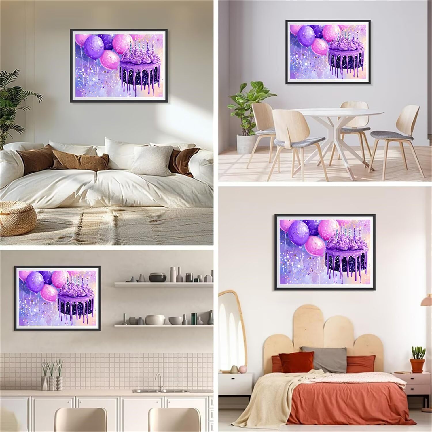 Ciasto Malarstwo diamentowe Kuchnia Diament Malarstwo Dorosły 70 x 90 cm Diament Malarstwo Sztuka dla Początkującego, DIY Diamentowy Zestaw do haftu krzyżykowego do dekoracji ścian domu, prezent dla