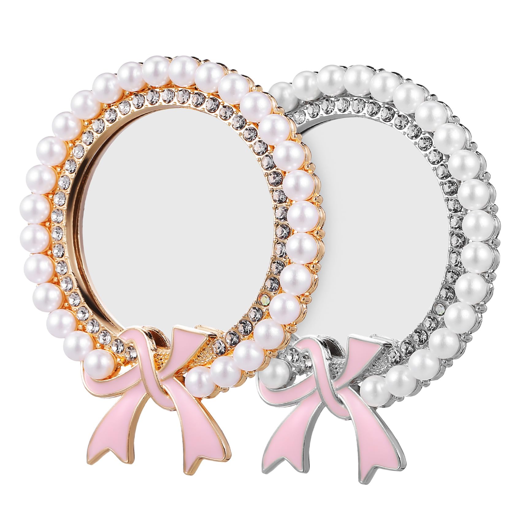 Beatifufu Compact Mirrors Pcs Mini Round Mirrors for Purse Decorative Frame for DIY Crafts