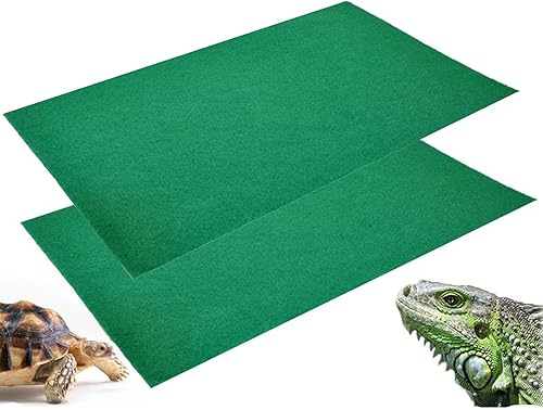 2 alfombras de reptil de 23.6 x 15.7 pulgadas, terrario, revestimiento de sustrato para lagartos, tortugas, serpientes, dragón barbudo, suministros disponible en Yaxa Guatemala