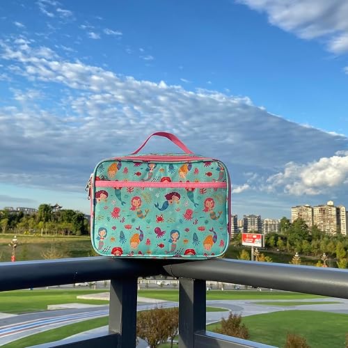 Miniatura 8 de Kulle Lonchera para niños, lonchera aislada para niños y niñas, bolsa suave duradera y lonchera congelable, lonchera reutilizable para niños, para