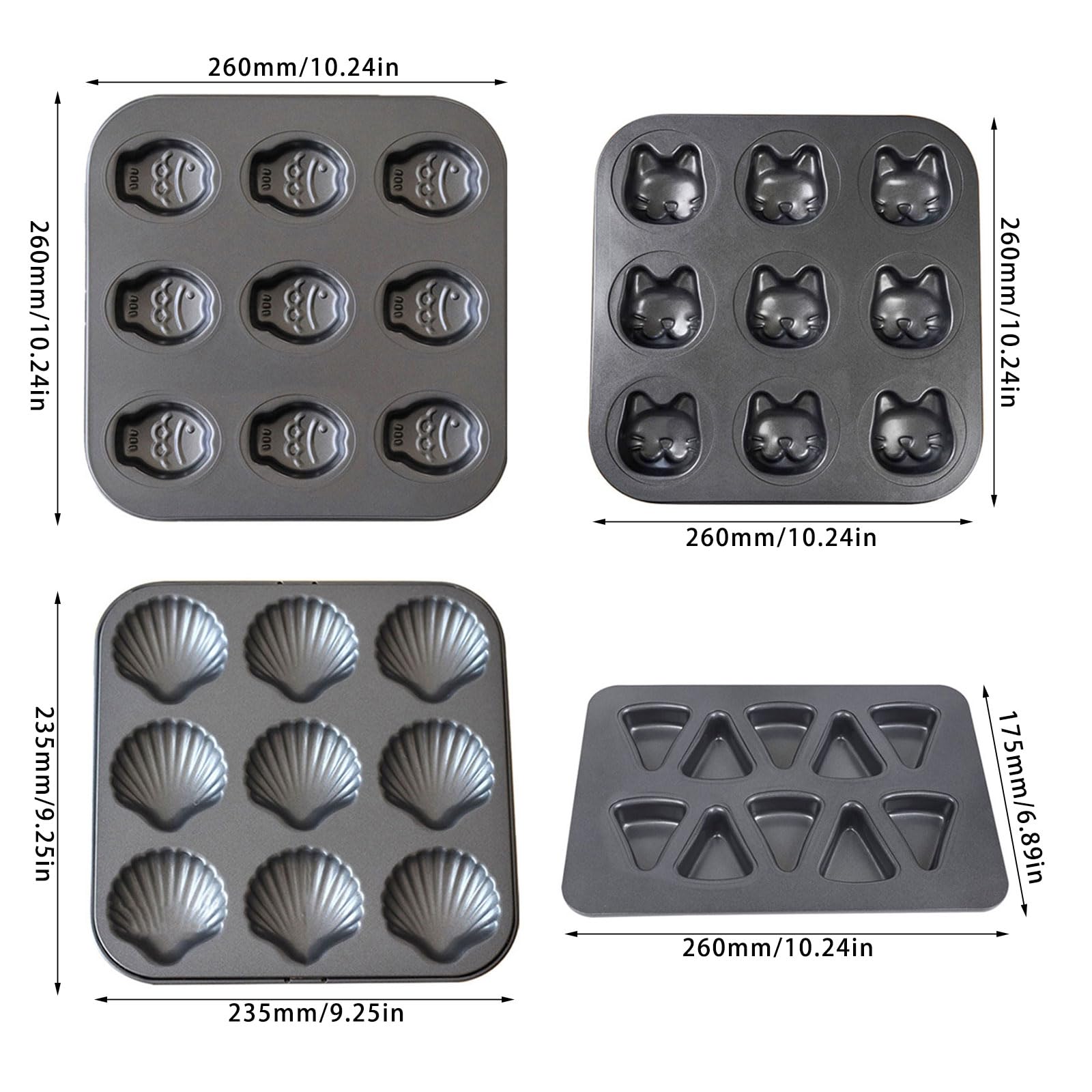 Stampo professionale antiaderente per torte, in acciaio al carbonio resistente al calore, stampi per pasticceria e cucina per bambini, antiaderente in acciaio al carbonio