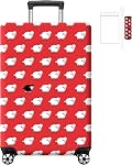 Unique Couverture de bagages de voyage imprimée, housse d'étiquette et de poignée, protège-cuisine lavable en élastique (XL: 30 Bagages de pouce)