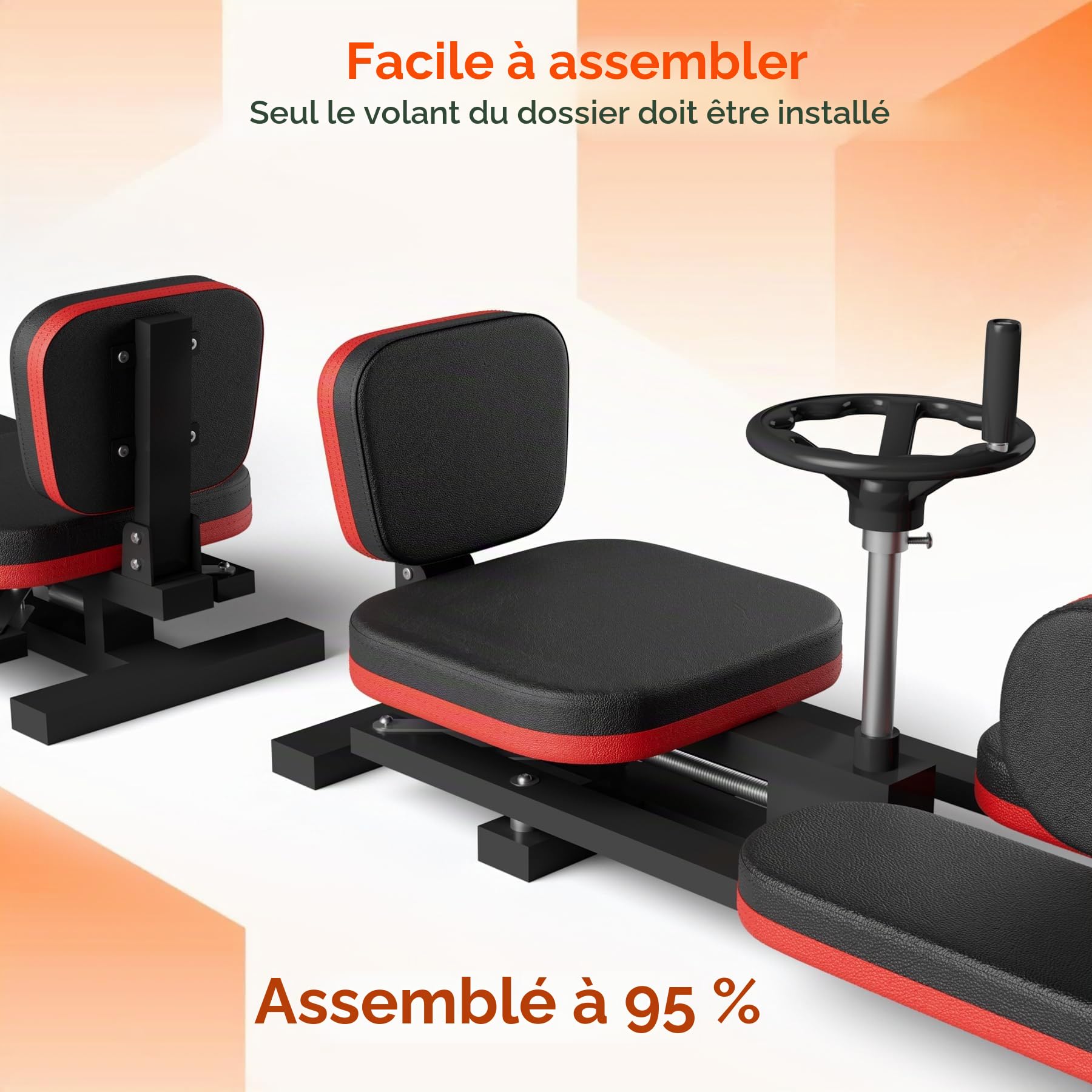 NArra Machine de écart, Machine à étirer Les Jambes 180 ° Réglable de 150 kg - Écarteur de Jambe Robuste - pour Yoga, Gym, Danse, Ballet et Fitness