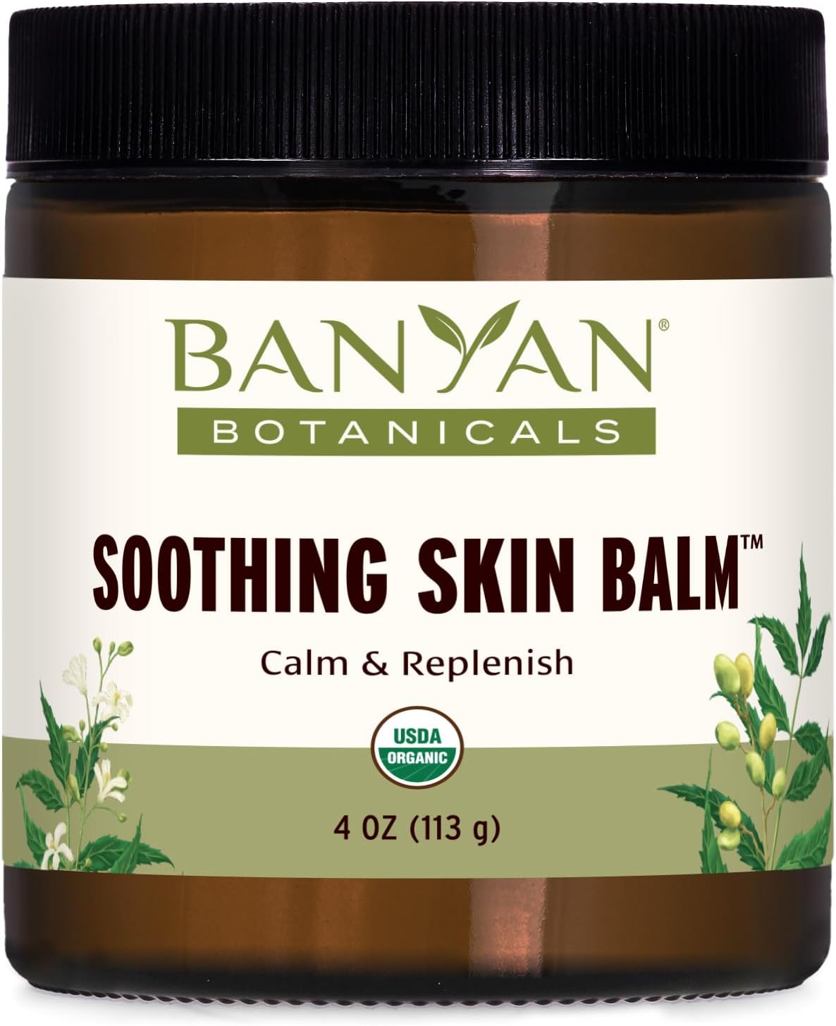 Soothing Skin Balm – Organic Herbal Skin Care Salve with Neem Leaf and Vetiver – Cooling and Soothing Balm For Natural Skin Health – 4 oz – Non GMO Sustainably Sourced Petroleum Free