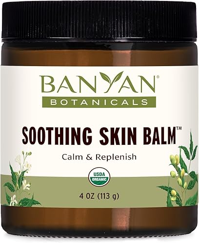 Banyan Botanicals Bálsamo calmante para la piel  Bálsamo orgánico para el cuidado de la piel con hojas de neem y vetiver  Bálsamo refrescante y