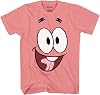 Mens Spongebob Squarepants Classic Shirt - Spongebob, Patrick, Squidward & Mr Krab Big Face T-Shirt