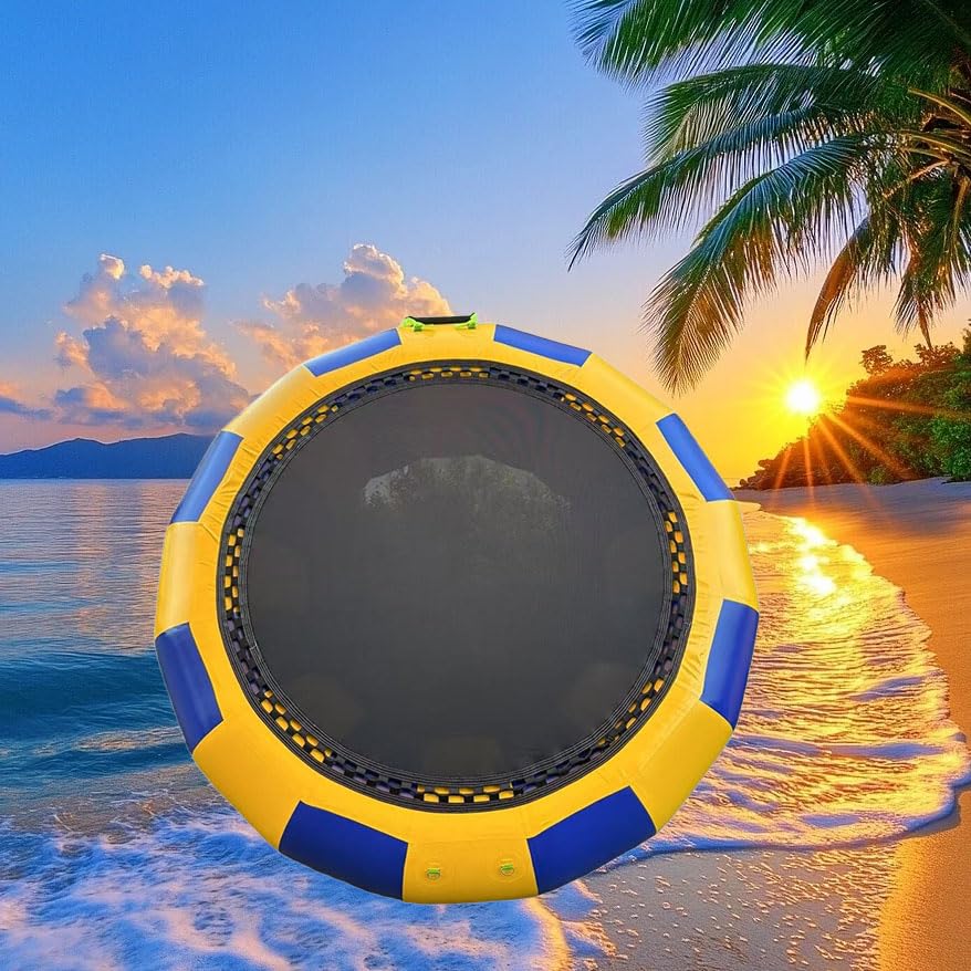 Trampolín inflable para lagos y piscinas, tapete de rebote de PVC para diversión al aire libre y actividades acuáticas, perfecto para entretenimiento familiar y infantil