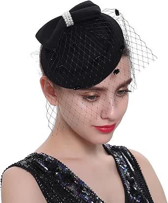 LJRPUPY Sinamay Fascinator Hat Church Party Headpiece Hat Tea Party Hat