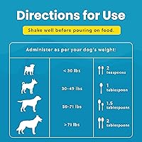 Vista 10 de Vitaminas y suplementos 100 % naturales para perros – Multivitamina líquida para perros – Vitaminas para perros mayores – Multivitaminas para perros