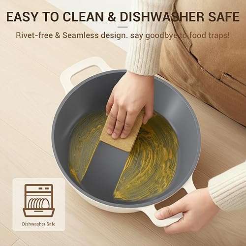 Miniatura 7 de Ammeloo Juego de 18 ollas y sartenes de cerámica antiadherentes y Ammeloo de 8 piezas