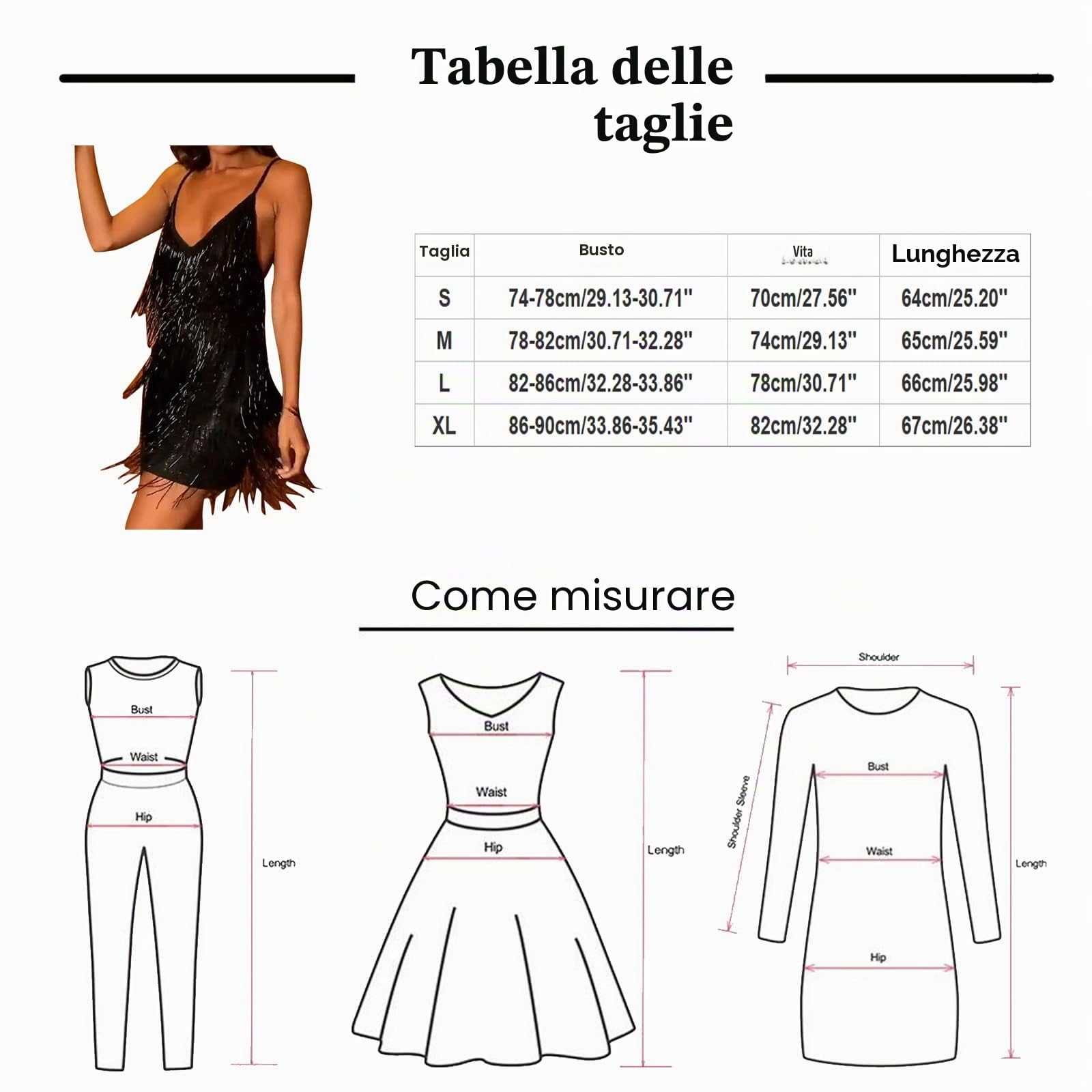 Abito da donna bianco con frange a tema ruggenti anni '20, mini abito da flapper per costume vintage da donna, abito da cocktail per adulti