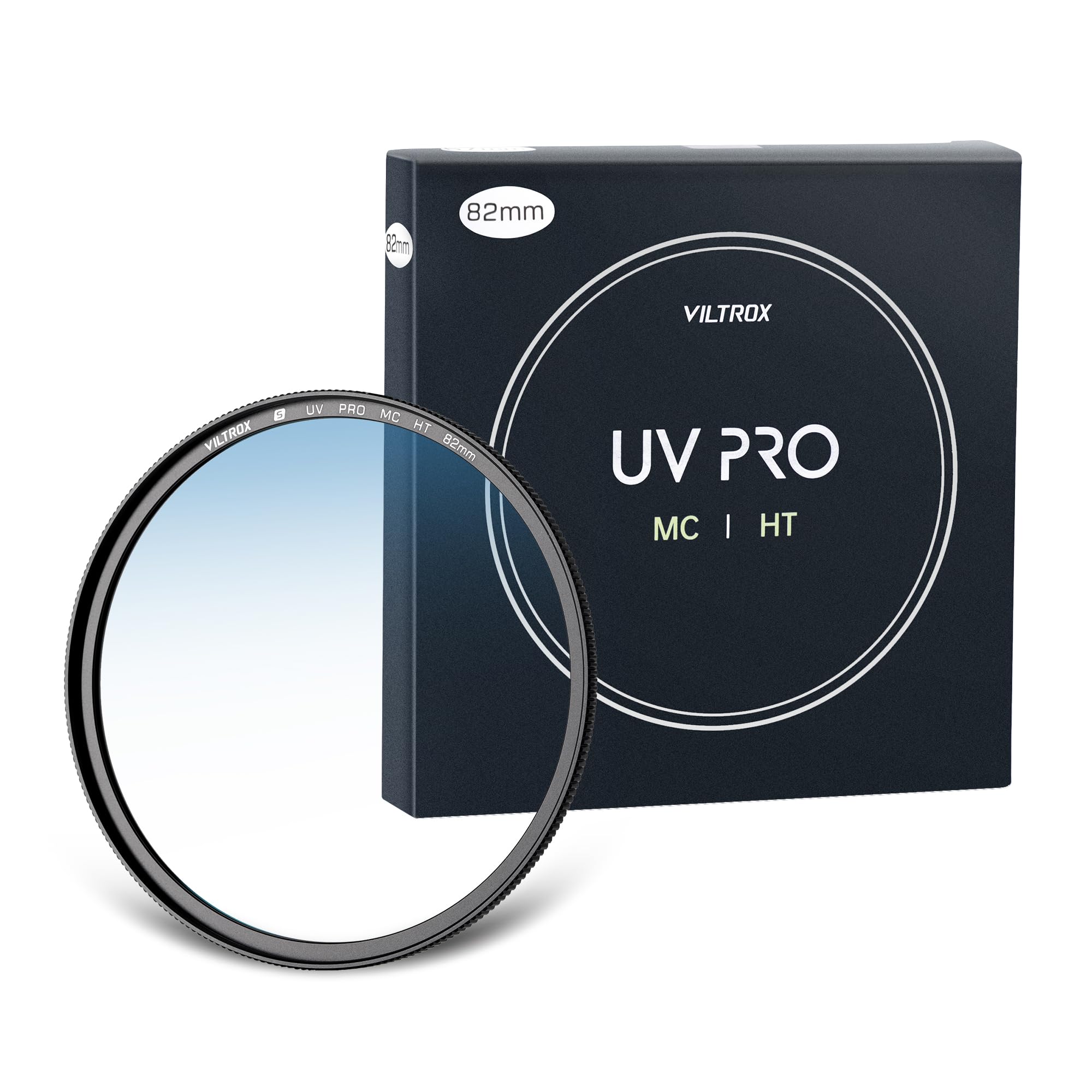 VILTROX 82mm MC UV Protection Filter 18 Multi-Layer Coatings UHD Camera Lens UV Filter, Ultra Hard Coating, Nano Coating, Hydrophobic, Scratch Resistant Ultra-Slim UV Filter for 82mm Camera Lens