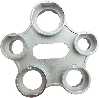 Llave de Montaje para Aireador, 10 Tamaños, Llave Universal para Regulador de Flujo, Aleación de Zinc Herramienta de Repuesto para Aireador de Filtro de Grifo Plata