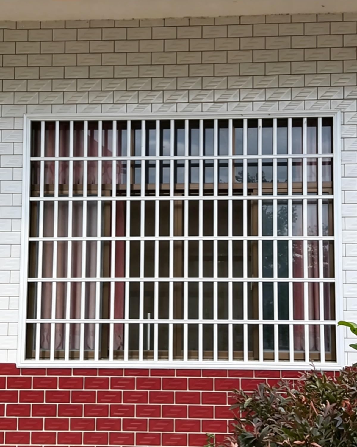 Fenstergitter Einbruchschutz Fenstersicherheitsgitter mit Rahmen, Kindersicherung für Fenster