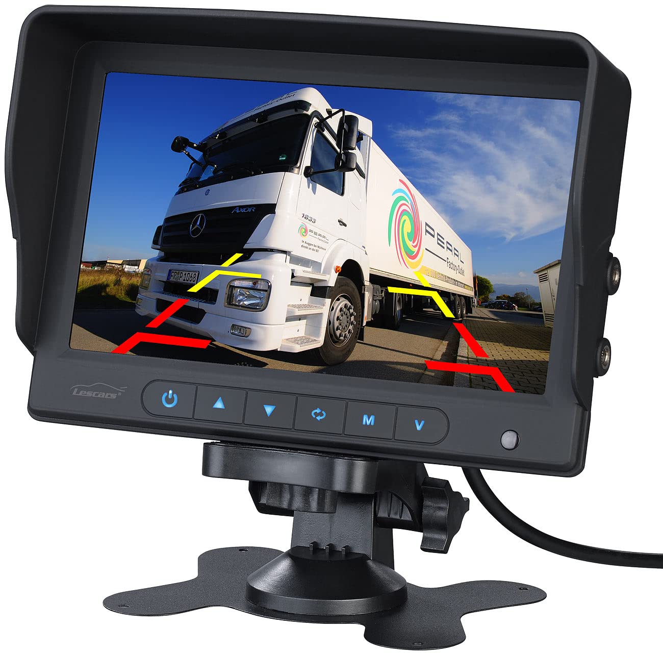 Caméra avant et arrière avec écran XXL 7/17,78 cm, 170°, IR [Lescars]