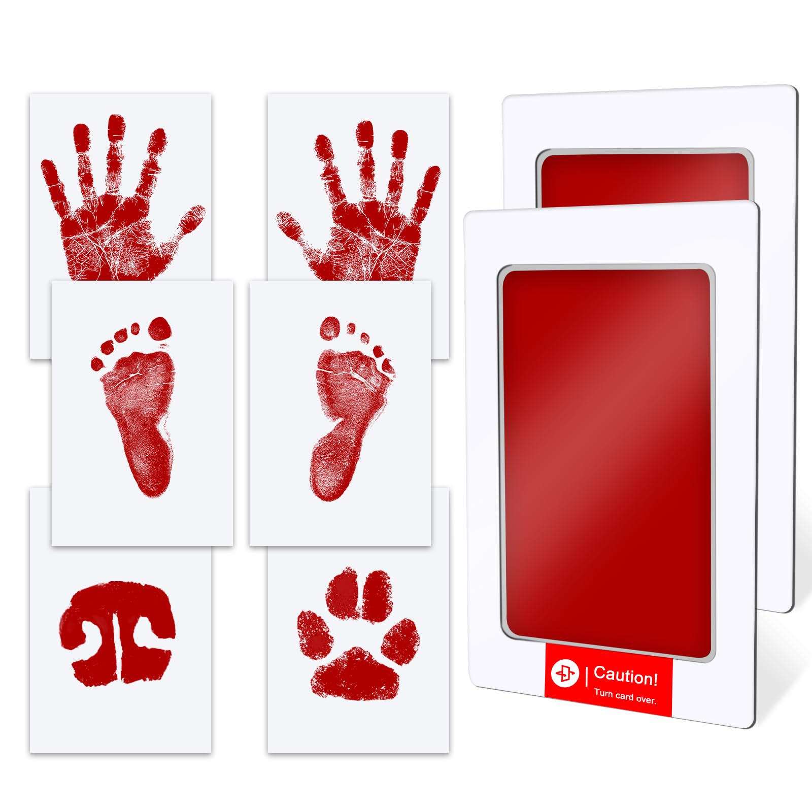 TATUNER Baby Hand and Footprint Kit Inkless - Mess Free Ink Pad, Paw Print Kit for Dogs and Cats, Safe Clean Touch Ink Pads for Newborn Handprints — view 59