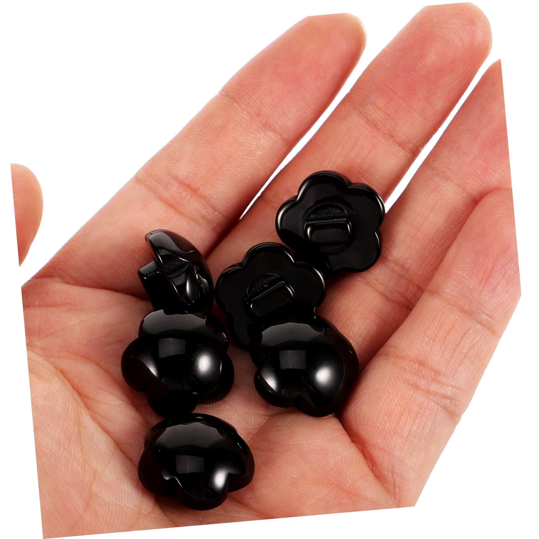 TEHAUX 3 Set Bottoni A Fungo Fai Da Te Cerniera Bottoni Per Cardigan Per Della Giacca Creatore Di Bottone Dei Jeans Rotondi Black Resina 50 Pezzi*3