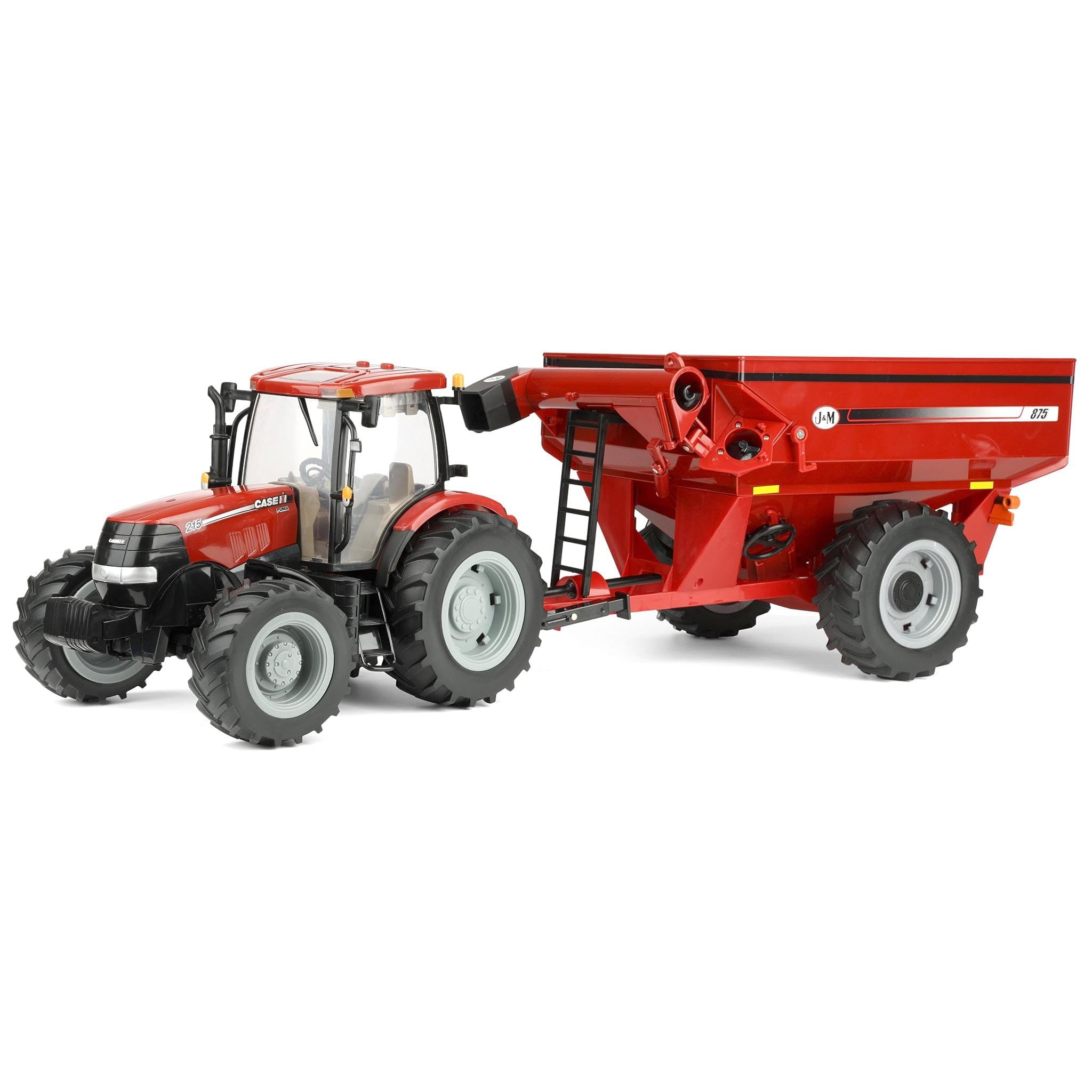 ERTL Big Farm 1/16 Case IH Puma 215 Tractor with J&M Grain Cart Wagon 44459