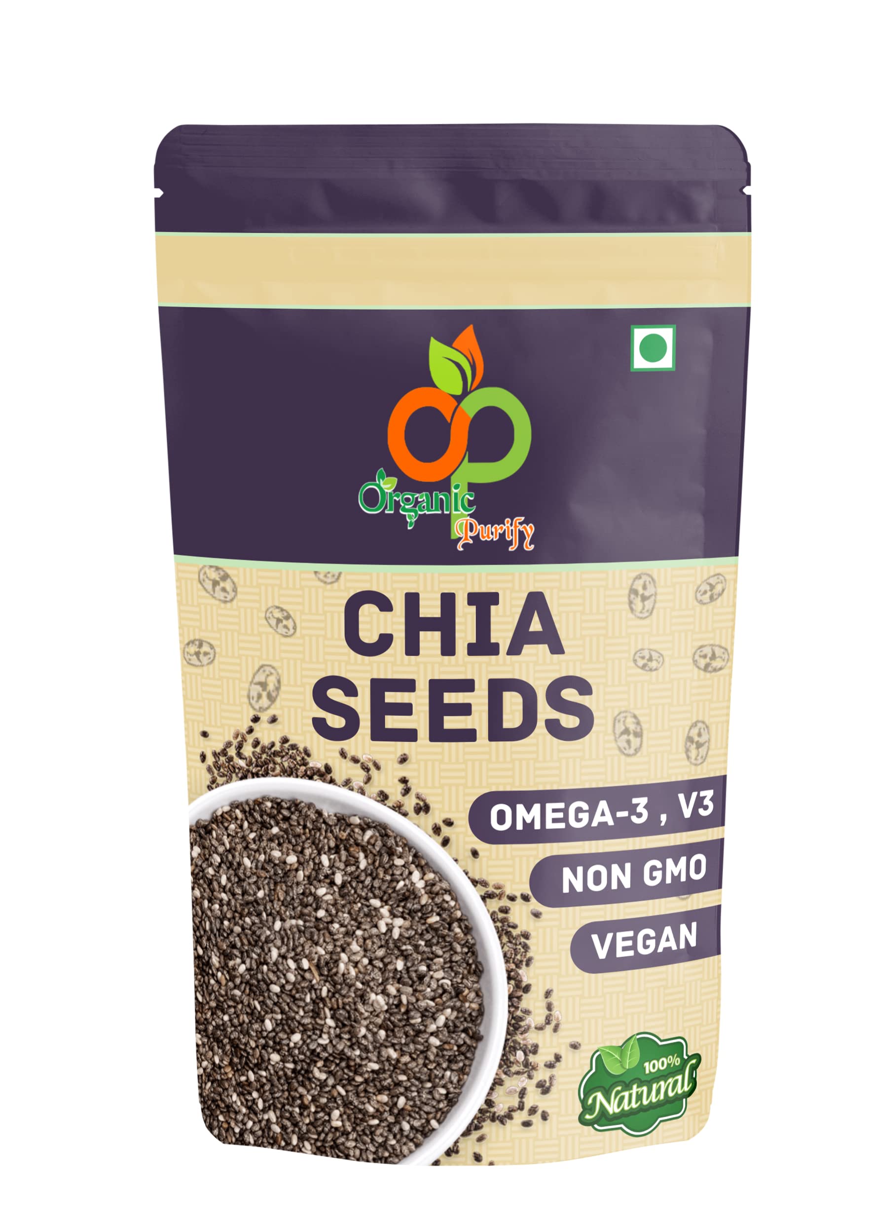 ORGANIC PURIFY CHIA SEEDS FOR WEIGHT LOSS OMEGA 3 (400GM) (B084GVVVWB) Amazon Price History, Amazon Price Tracker