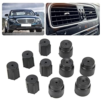 Air Conditioning Service Cap, A/C Charge Port Fitting Wear-Resistant Pressure Resistance for Replacement for Maintenance for Most Vehicles for General Purpose