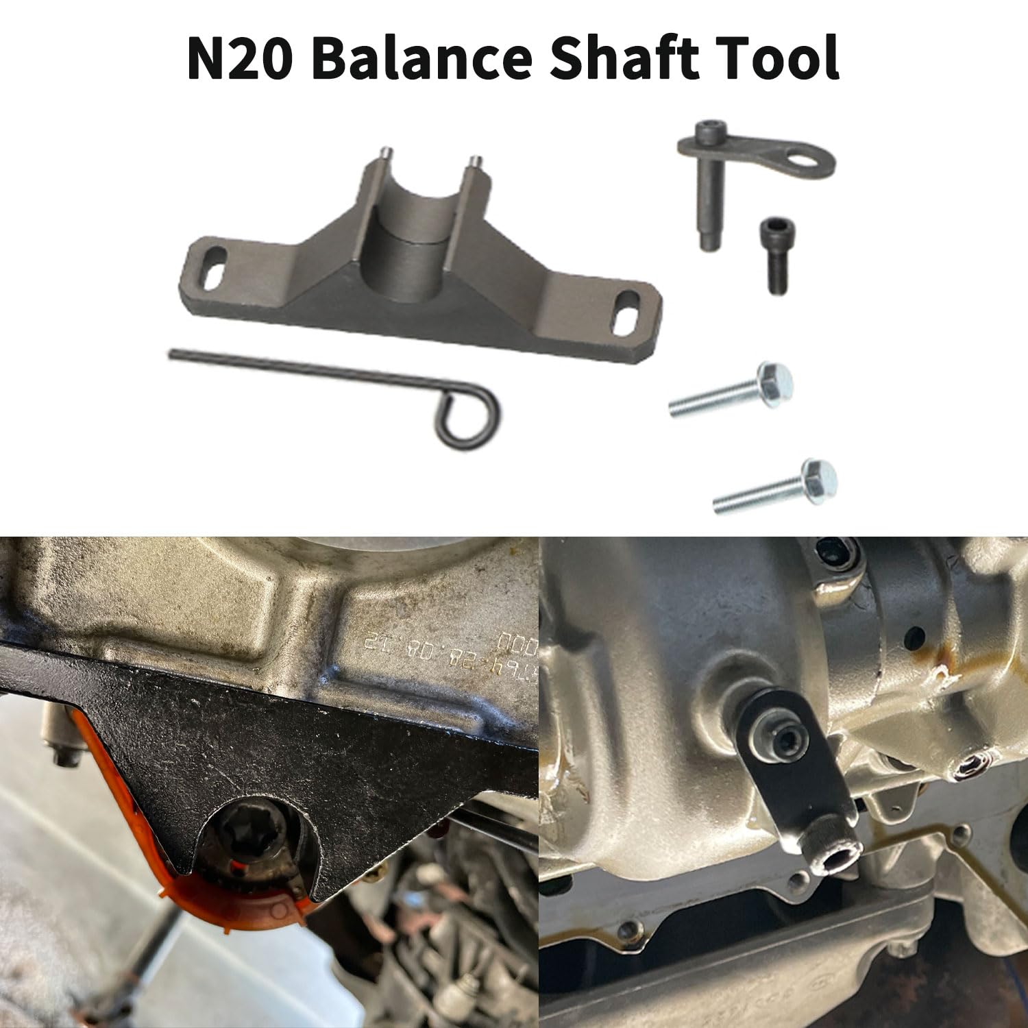 DPTOOL Kit di fissaggio del volante con estrattore iniettori per BMW N20 N26