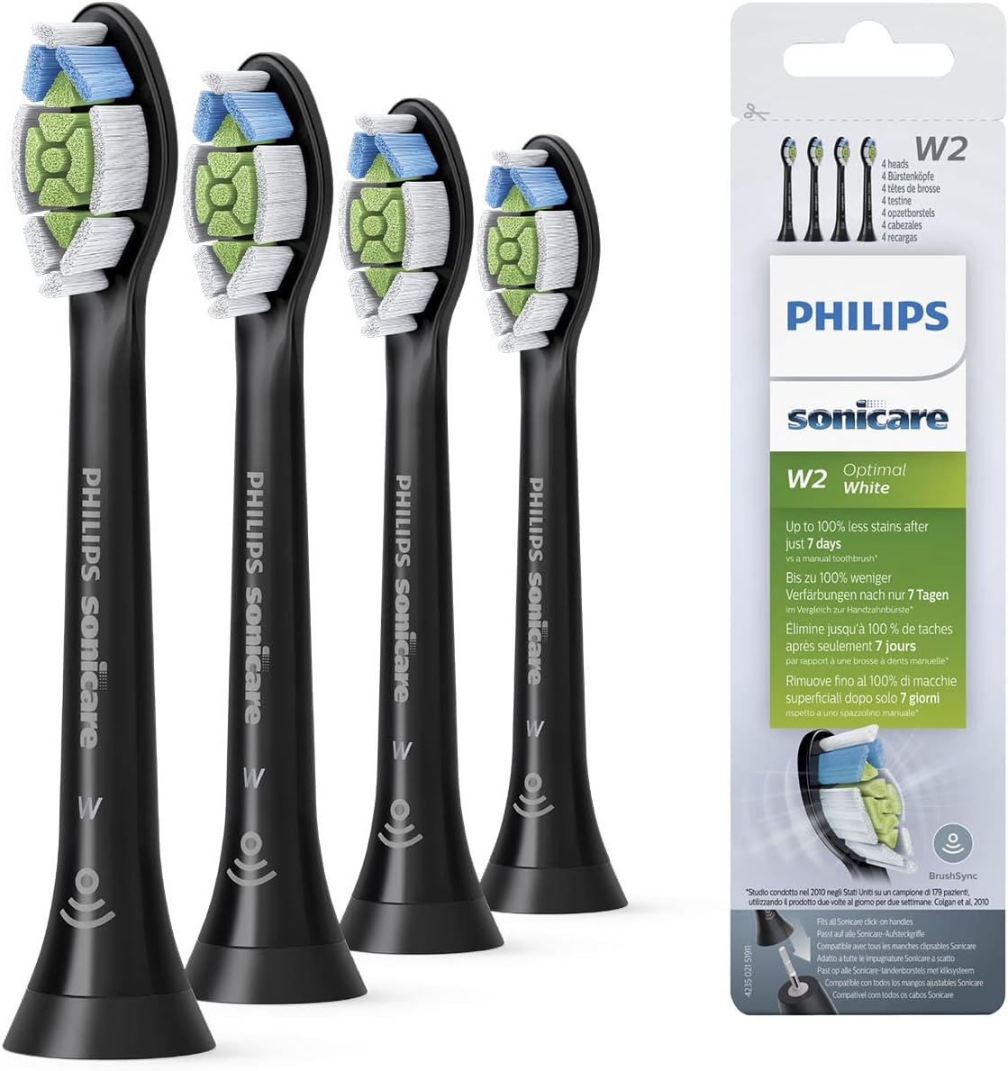 Philips 4-pack Standard sonic toothbrush heads