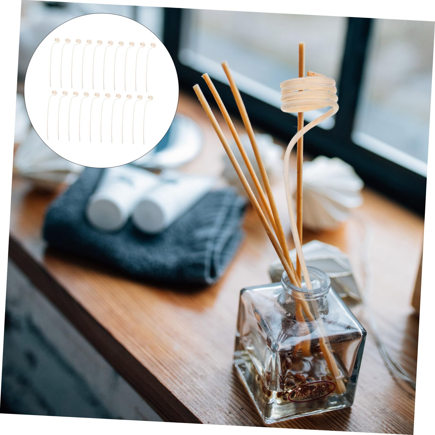 Cabilock 5 Sätze Aromatherapie-Stick Duftdiffusor Für Zu Hause Nachfüllpackungen Für Duftstäbchen Diffusoren Für Ätherische Öle Austauschbare Diffusorblätter Duft Diffusor Weiß 20 Stück * 5