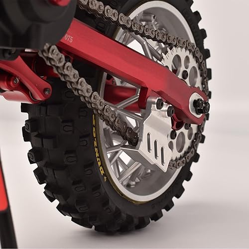 Miniatura 3 de Aluminio 7075 Placa de protección de cadena para LOSI 14 Promoto-MX motocicleta FXR (negro)