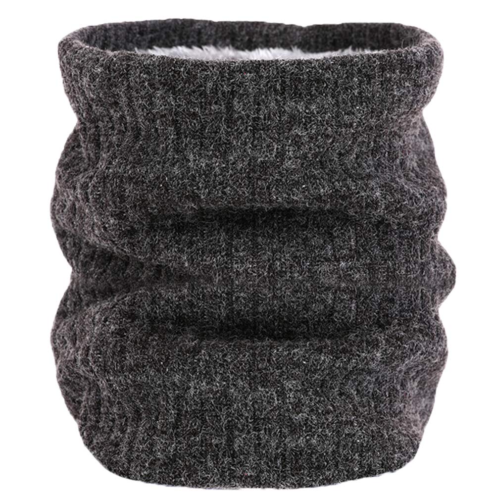 ehsbuy Scaldacollo In Pile Scaldacollo Termico Sciarpa a Cerchio Lavorata a Maglia Invernale Unisex Spessa Per Sport In Bicicletta