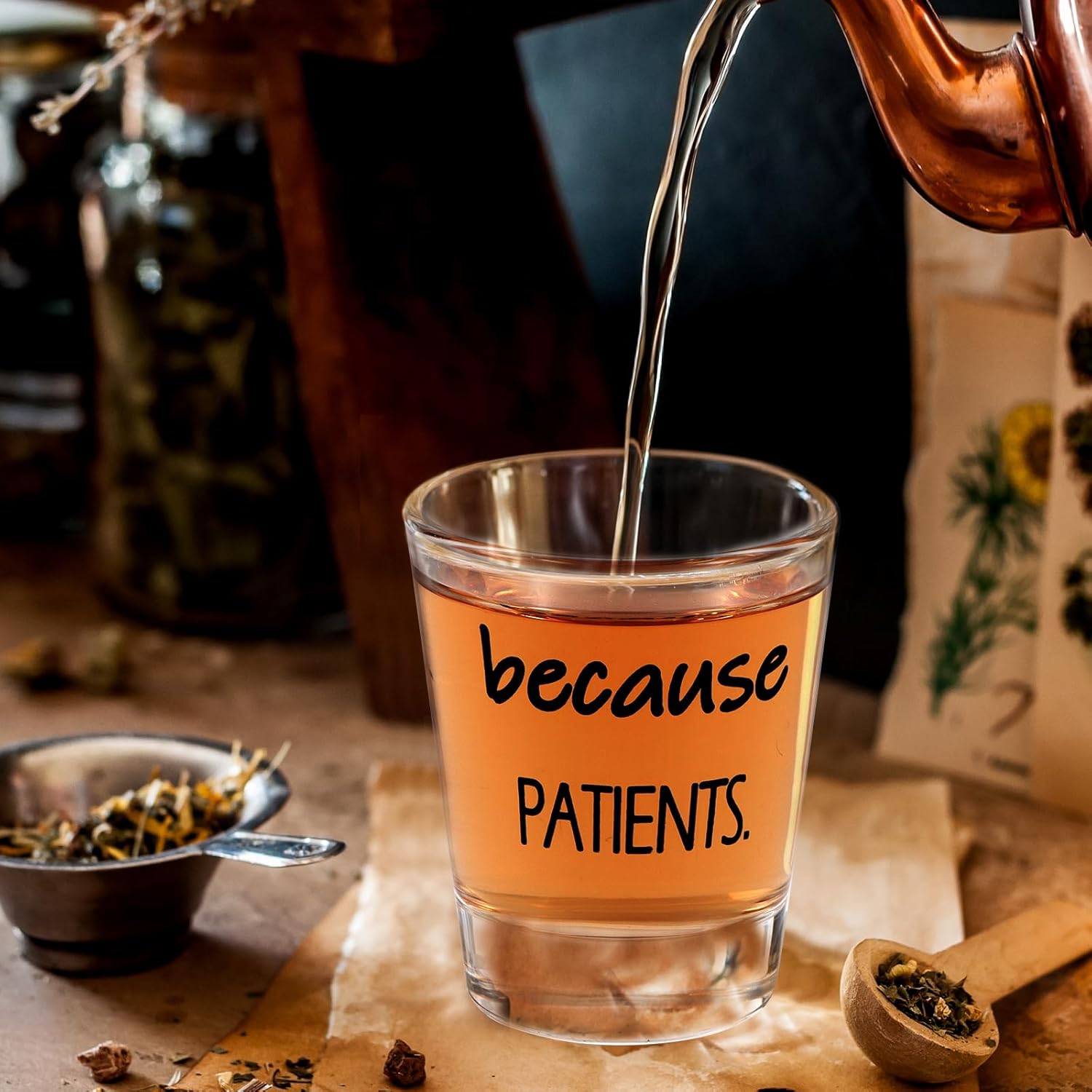 Kolewo4ever 24 Pieces Funny Nurse Shot Glasses Nurse Christmas Gifts for Women or Men 1.75 oz Prescription Shot Glass for Nursing School Student - Image 4