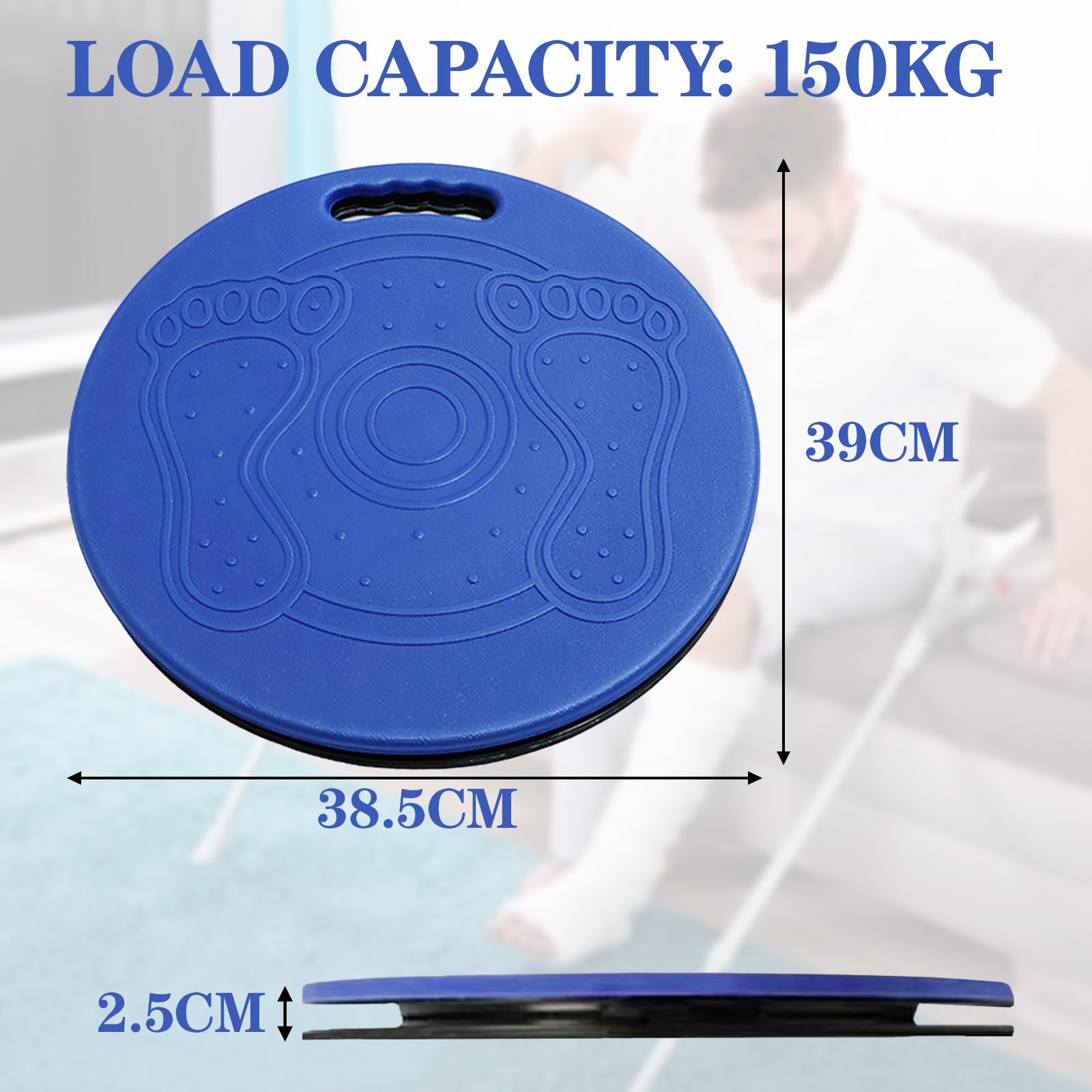 Placa giratoria para facilitar la transferencia de pacientes hasta 150 kg, dispositivo de transferencia para pacientes, disco de transferencia giratorio de 360°, para el cuidado del paciente