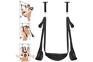 Sex Door Swing: Plush Leather Sling for Couples' Intimate Encounters