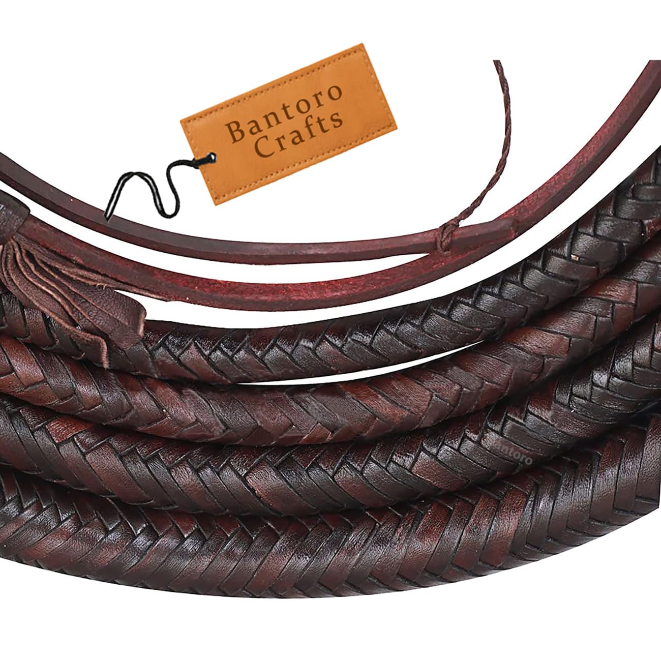 Frusta in Pelle di Canguro Bullwhip16 Trecce Fili Pelle Intrecciata Robusta Pancia a Frusta e Imbottitura Interna in Pelle Frusta Che schiocca Forte