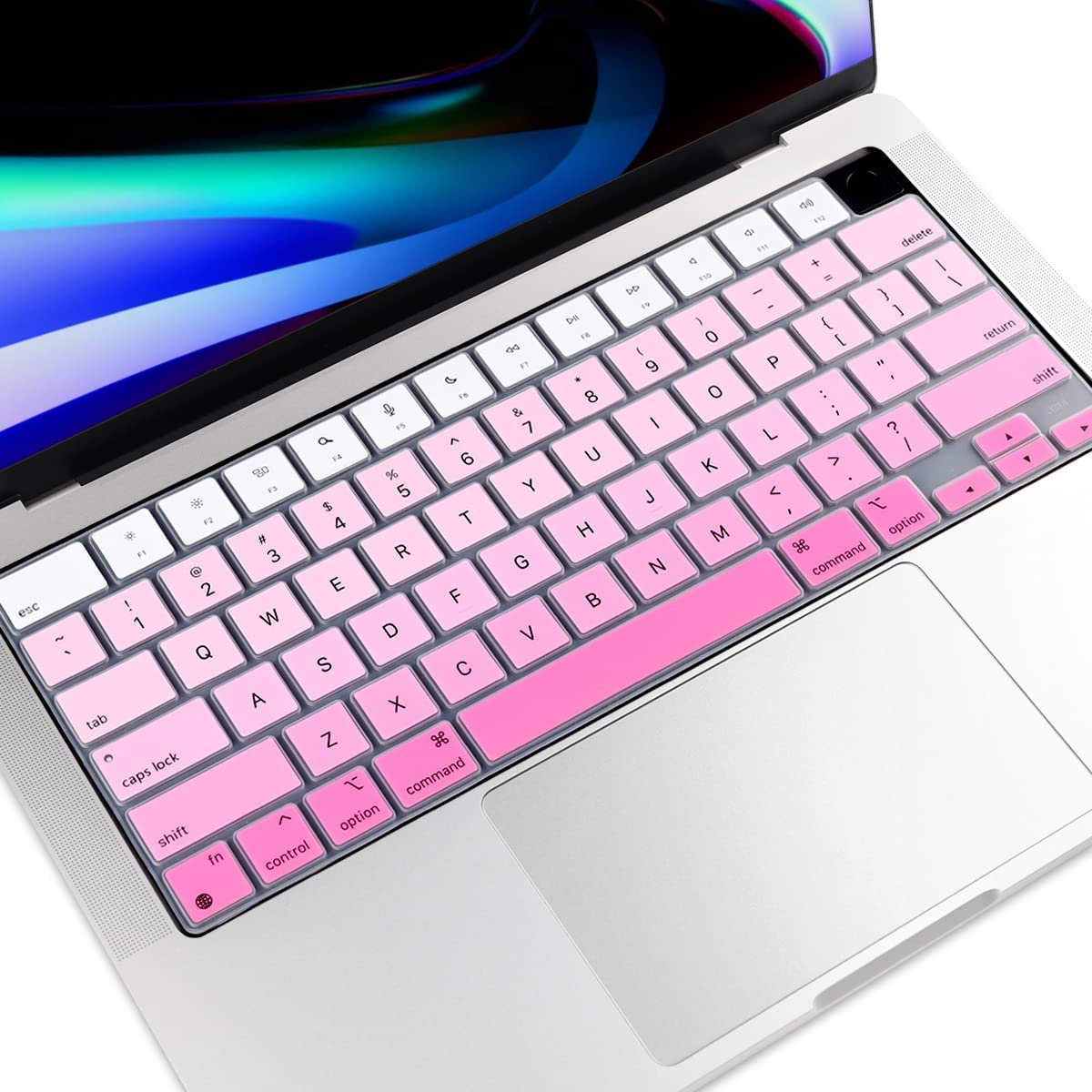 Oaky Keyboard Cover Skin for 2024-2021 MacBook Air 13.6 inch & 15.3 inch M2 M3 Chip [A3113 A2681 A3114 A2941] & MacBook Pro 14.2 inch 16.2 inch M1 Pro / M1 Max Chip Silicone Keyboard Protector Pink (B0BC4BNT9Y) Amazon Price History, Amazon Price Tracker