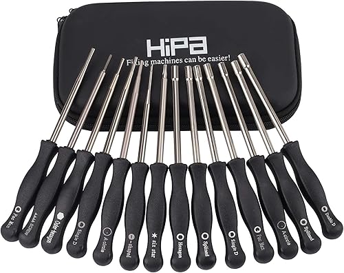 Miniatura 5 de HIPA - paquete de 4 herramientas de ajuste para carburador Desarmadores con forma de Pac Man D simple doble D para motor pequeño de 2 ciclos n