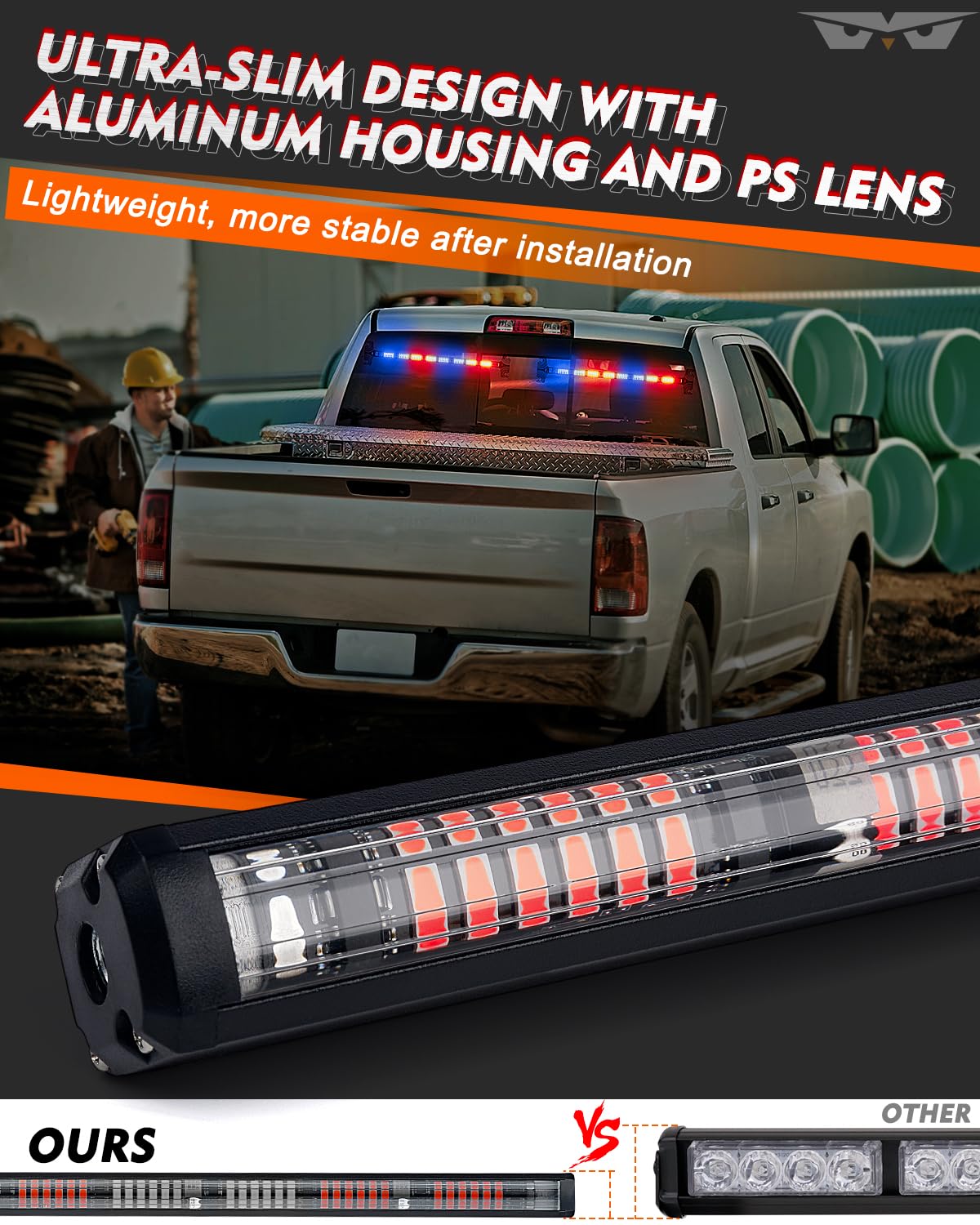 Snapklik.com : LUMENIX Strobe Traffic Advisor Lights Bar For Work ...