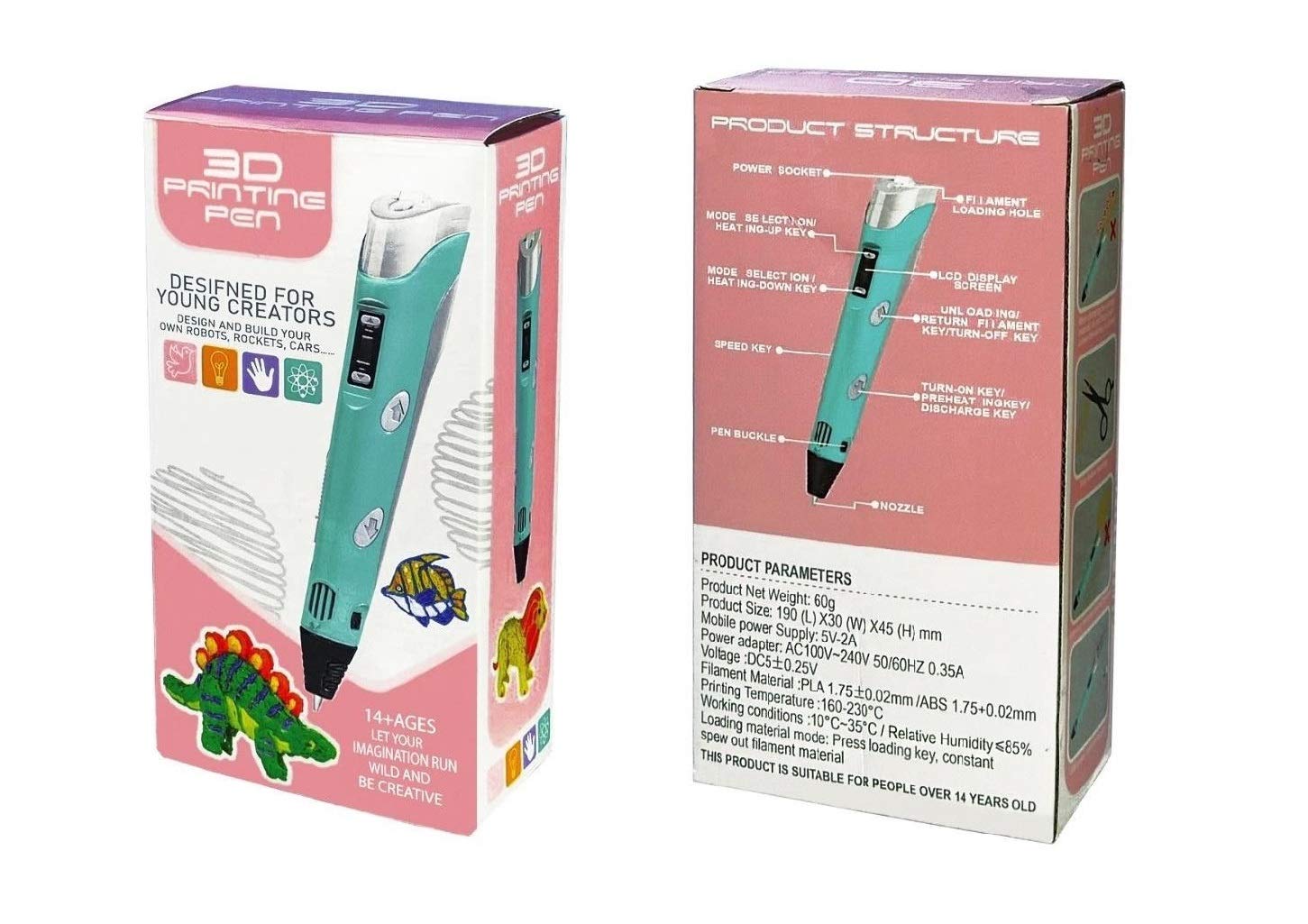 R H LIFESTYLE 3D Printing Drawing Pen with 1 x 1.75mm ABS/PLA Filament (3D PRINTING PEN) (B08ZNLD97K) Amazon Price History, Amazon Price Tracker