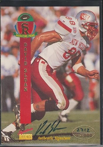 1995 Signature Rookies David Sloan Lobos Autographed Football Card #39