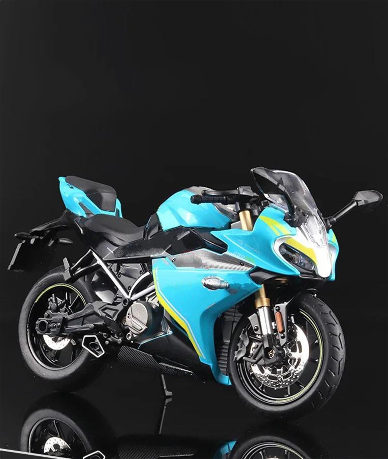 Maßstabgetreues Modell Motorrad-Simulation Im Maßstab 1:12, Wertvolles Geschenk, Display, Sound, Licht, Für CFMOTO Für Breeze 250SR(Blu)