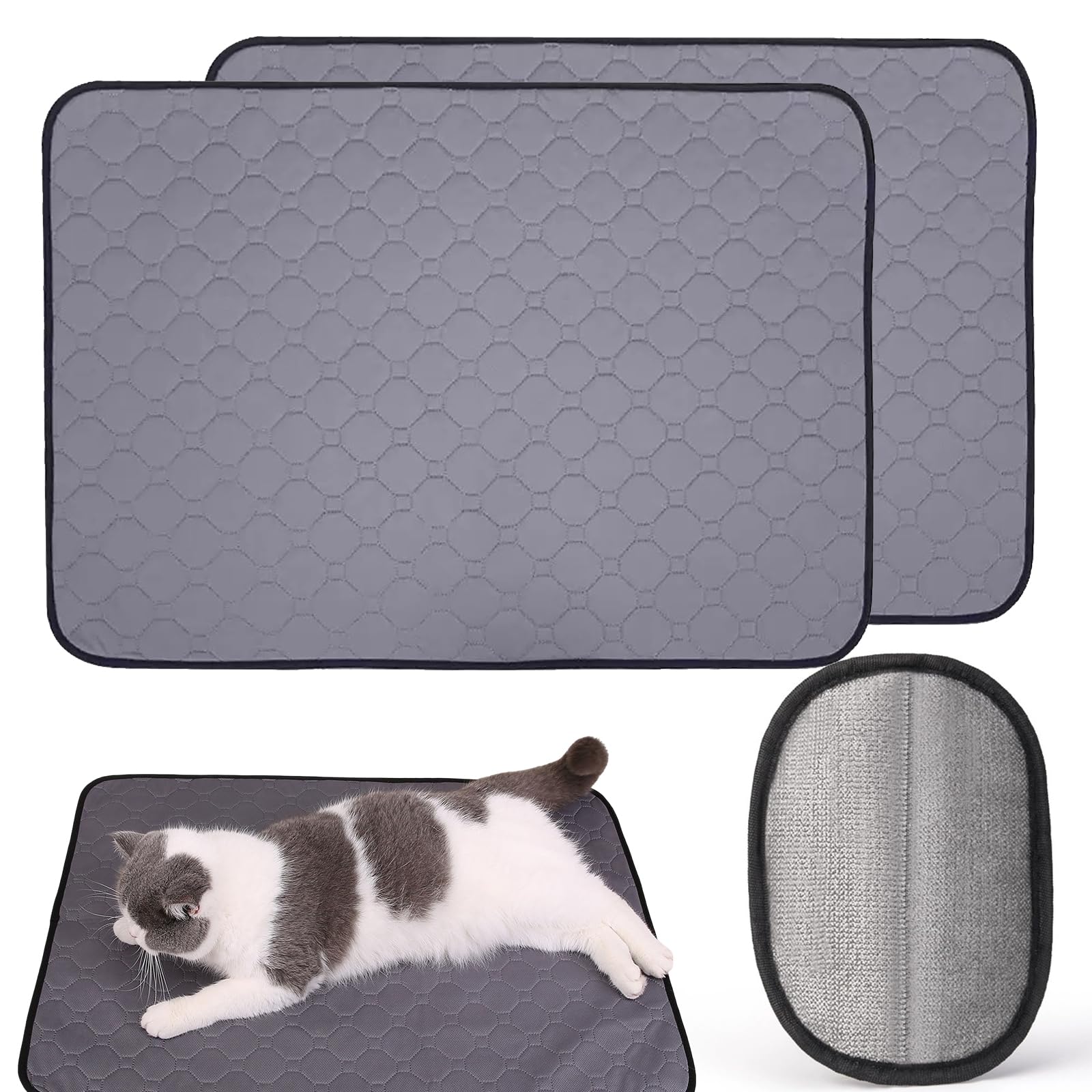 HXSYKJDM Guinea Pig Cage Liners, 2PCS Washable Small Animals Fleece Bedding