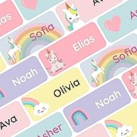 TeddyLabels – Personalized Name Labels for Kids (60) – Waterproof & Durable Stickers for Clothing, School & Daycare...